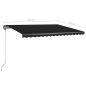 vidaXL Tenda da Sole Manuale Autoportante 450x300 cm Antracite vidaXL Tenda da Sole Manuale Autoportante 450x300 cm Antracite