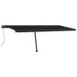 vidaXL Tenda da Sole Autoportante Manuale 600x300 cm Antracite