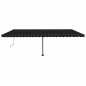 vidaXL Tenda da Sole Autoportante Manuale 600x300 cm Antracite