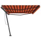vidaXL Tenda da Sole Autoportante Manuale 600x300 cm Arancione Marrone vidaXL Tenda da Sole Autoportante Manuale 600x300 cm Arancione Marrone