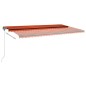 vidaXL Tenda da Sole Autoportante Manuale 600x300 cm Arancione Marrone vidaXL Tenda da Sole Autoportante Manuale 600x300 cm Arancione Marrone