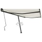 vidaXL Tenda da Sole Manuale Autoportante 450x350 cm Crema vidaXL Tenda da Sole Manuale Autoportante 450x350 cm Crema