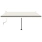 vidaXL Tenda da Sole Manuale Autoportante 450x350 cm Crema vidaXL Tenda da Sole Manuale Autoportante 450x350 cm Crema