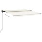 vidaXL Tenda da Sole Manuale Autoportante 450x350 cm Crema vidaXL Tenda da Sole Manuale Autoportante 450x350 cm Crema