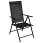 vidaXL Set Mobili da Pranzo da Giardino 7 pz in Alluminio Nero vidaXL Set Mobili da Pranzo da Giardino 7 pz in Alluminio Nero