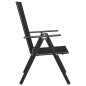 vidaXL Set Mobili da Pranzo da Giardino 7 pz in Alluminio Nero vidaXL Set Mobili da Pranzo da Giardino 7 pz in Alluminio Nero