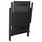 vidaXL Set Mobili da Pranzo da Giardino 7 pz in Alluminio Nero vidaXL Set Mobili da Pranzo da Giardino 7 pz in Alluminio Nero