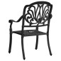 vidaXL Set da Bistrot 5 pz in Alluminio Pressofuso Nero vidaXL Set da Bistrot 5 pz in Alluminio Pressofuso Nero