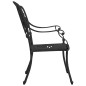 vidaXL Set da Bistrot 5 pz in Alluminio Pressofuso Nero vidaXL Set da Bistrot 5 pz in Alluminio Pressofuso Nero