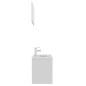 vidaXL Set Mobili da Bagno Bianco in Truciolato vidaXL Set Mobili da Bagno Bianco in Truciolato