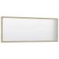 vidaXL Set Mobili da Bagno Bianco e Rovere Sonoma in Truciolato vidaXL Set Mobili da Bagno Bianco e Rovere Sonoma in Truciolato