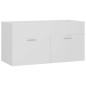 vidaXL Set Mobili da Bagno Bianco in Truciolato