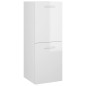 vidaXL Set Mobili da Bagno Bianco Lucido in Legno Multistrato vidaXL Set Mobili da Bagno Bianco Lucido in Legno Multistrato