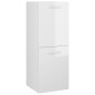 vidaXL Set Mobili da Bagno Bianco Lucido in Legno Multistrato vidaXL Set Mobili da Bagno Bianco Lucido in Legno Multistrato