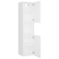 vidaXL Set Mobili da Bagno Bianco Lucido in Legno Multistrato vidaXL Set Mobili da Bagno Bianco Lucido in Legno Multistrato