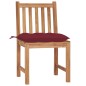 vidaXL Sedie da Giardino con Cuscini 8 pz in Legno Massello di Teak vidaXL Sedie da Giardino con Cuscini 8 pz in Legno Massello di Teak