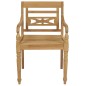 vidaXL Sedie Batavia con Cuscini 8 pz in Legno Massello di Teak vidaXL Sedie Batavia con Cuscini 8 pz in Legno Massello di Teak