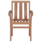 vidaXL Sedie da Giardino Impilabili con Cuscini 8 pz Massello di Teak vidaXL Sedie da Giardino Impilabili con Cuscini 8 pz Massello di Teak