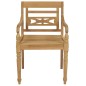 vidaXL Sedie Batavia con Cuscini 8 pz in Legno Massello di Teak vidaXL Sedie Batavia con Cuscini 8 pz in Legno Massello di Teak