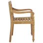 vidaXL Sedie Batavia con Cuscini 8 pz in Legno Massello di Teak vidaXL Sedie Batavia con Cuscini 8 pz in Legno Massello di Teak