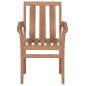 vidaXL Sedie da Giardino Impilabili con Cuscini 6 pz Massello di Teak vidaXL Sedie da Giardino Impilabili con Cuscini 6 pz Massello di Teak