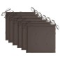 vidaXL Sedie da Giardino Impilabili con Cuscini 6 pz Massello di Teak vidaXL Sedie da Giardino Impilabili con Cuscini 6 pz Massello di Teak