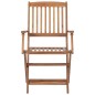 vidaXL Sedie da Giardino Pieghevoli 8 pz con Cuscini Massello Acacia vidaXL Sedie da Giardino Pieghevoli 8 pz con Cuscini Massello Acacia