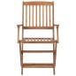 vidaXL Sedie da Giardino Pieghevoli 6 pz con Cuscini Massello Acacia vidaXL Sedie da Giardino Pieghevoli 6 pz con Cuscini Massello Acacia