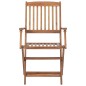 vidaXL Sedie da Giardino Pieghevoli 8 pz con Cuscini Massello Acacia vidaXL Sedie da Giardino Pieghevoli 8 pz con Cuscini Massello Acacia