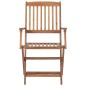 vidaXL Sedie da Giardino Pieghevoli 8 pz con Cuscini Massello Acacia vidaXL Sedie da Giardino Pieghevoli 8 pz con Cuscini Massello Acacia