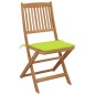 vidaXL Sedie da Giardino Pieghevoli 8 pz con Cuscini Massello Acacia vidaXL Sedie da Giardino Pieghevoli 8 pz con Cuscini Massello Acacia
