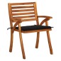 vidaXL Sedie da Giardino con Cuscini 8 pz in Legno Massello di Acacia vidaXL Sedie da Giardino con Cuscini 8 pz in Legno Massello di Acacia
