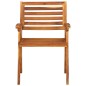 vidaXL Sedie da Giardino con Cuscini 8 pz in Legno Massello di Acacia vidaXL Sedie da Giardino con Cuscini 8 pz in Legno Massello di Acacia
