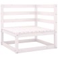 vidaXL Set Divani da Giardino 13 pz Bianco in Legno Massello di Pino