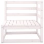 vidaXL Set Divani da Giardino 13 pz Bianco in Legno Massello di Pino