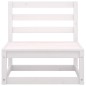 vidaXL Set Divani da Giardino 13 pz Bianco in Legno Massello di Pino