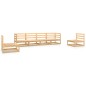 vidaXL Set Divani da Giardino 6 pz in Legno Massello di Pino vidaXL Set Divani da Giardino 6 pz in Legno Massello di Pino