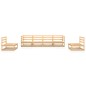 vidaXL Set Divani da Giardino 6 pz in Legno Massello di Pino vidaXL Set Divani da Giardino 6 pz in Legno Massello di Pino