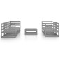 vidaXL Set Divani da Giardino 8 pz Grigio in Legno Massello di Pino