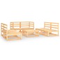vidaXL Set Divani da Giardino 7 pz in Legno Massello di Pino vidaXL Set Divani da Giardino 7 pz in Legno Massello di Pino