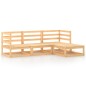 vidaXL Set Divani da Giardino 4 pz in Legno Massello di Pino
