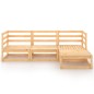 vidaXL Set Divani da Giardino 4 pz in Legno Massello di Pino