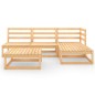 vidaXL Set Divani da Giardino 5 pz in Legno Massello di Pino