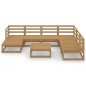 vidaXL Set Salotto da Giardino 8pz Marrone Ambra Legno Massello Pino vidaXL Set Salotto da Giardino 8pz Marrone Ambra Legno Massello Pino