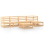 vidaXL Set Divani da Giardino 6 pz in Legno Massello di Pino vidaXL Set Divani da Giardino 6 pz in Legno Massello di Pino