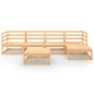 vidaXL Set Divani da Giardino 6 pz in Legno Massello di Pino vidaXL Set Divani da Giardino 6 pz in Legno Massello di Pino