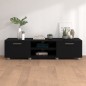Mobile Porta TV Nero 140x40x35 cm Legno Multistrato Mobile Porta TV Nero 140x40x35 cm Legno Multistrato