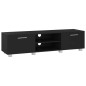 Mobile Porta TV Nero 140x40x35 cm Legno Multistrato Mobile Porta TV Nero 140x40x35 cm Legno Multistrato