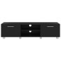 Mobile Porta TV Nero 140x40x35 cm Legno Multistrato Mobile Porta TV Nero 140x40x35 cm Legno Multistrato