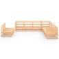 vidaXL Set Divani da Giardino 9 pz in Legno Massello di Pino vidaXL Set Divani da Giardino 9 pz in Legno Massello di Pino